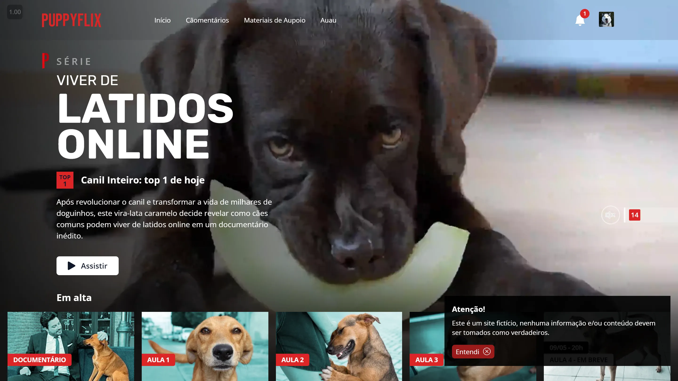 thumb da página PuppyFlix (fictício)