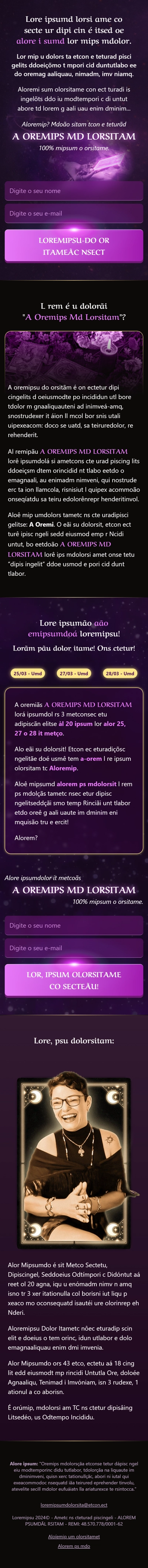 imagem mobile da página Página de Captura