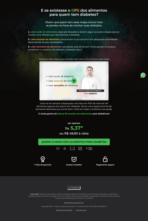 imagem desktop da página Página de Vendas