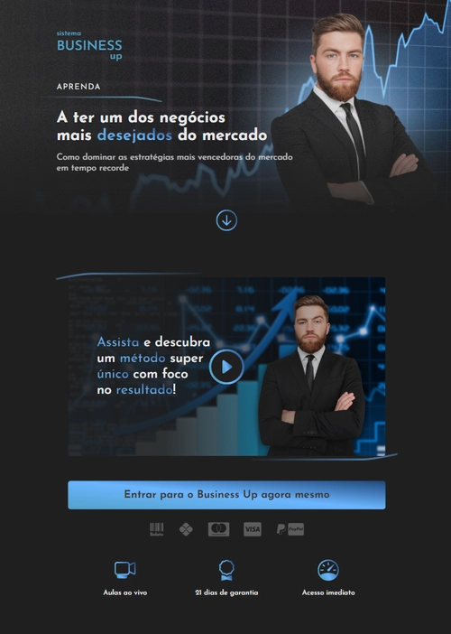 imagem desktop da página Página de Vendas (fictício)